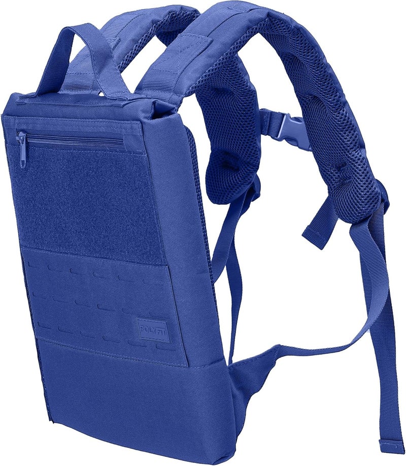 Polyfit Rucking Backpack 2.0 - Weighted Ruck Pack for Weight Plates - Patent Pending Side-Loading Rucksack for Walking, Running, Rucking, Strength and Endurance Training - Deep Blue - Image 1